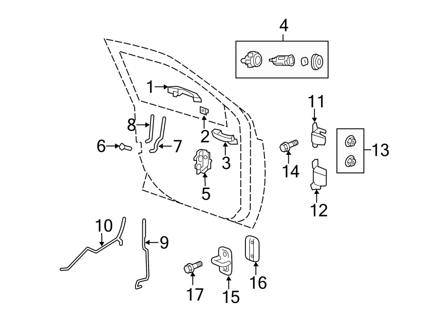 7Front door. Lock & hardware.https://images.simplepart.com/images/parts/motor/fullsize/WD07470.png