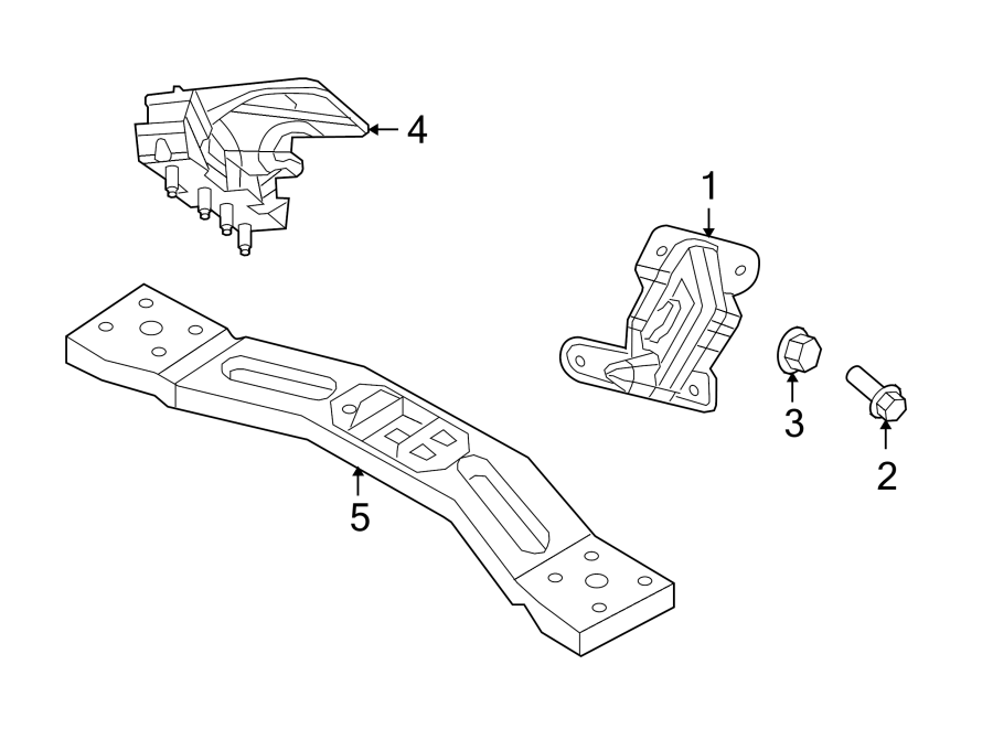 Diagram ENGINE & TRANS MOUNTING. for your 2014 Ram ProMaster 3500   