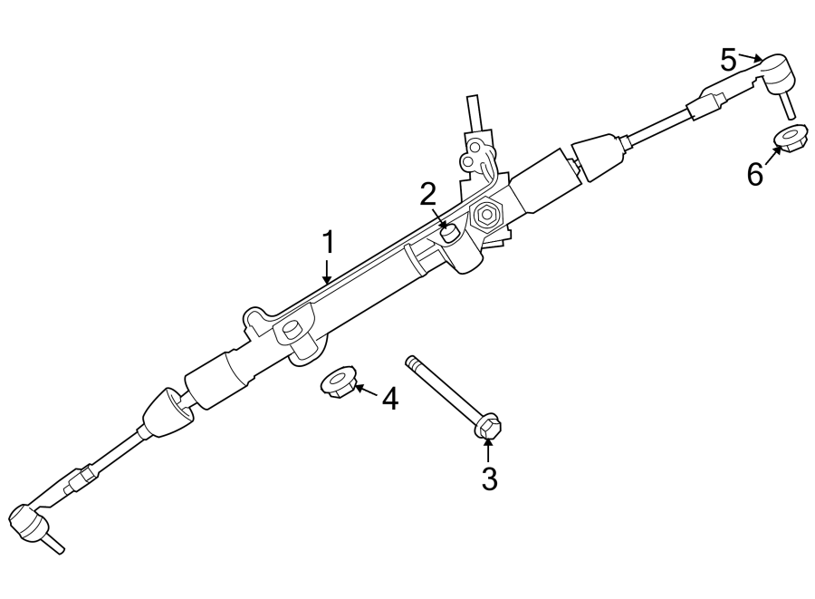 Diagram STEERING GEAR & LINKAGE. for your 2023 Ram 2500 6.7L 6 cylinder DIESEL A/T RWD Lone Star Crew Cab Pickup Fleetside 