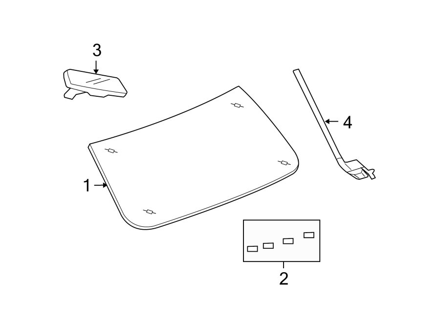 1WINDSHIELD. GLASS. REVEAL MOLDINGS.https://images.simplepart.com/images/parts/motor/fullsize/WD08270.png