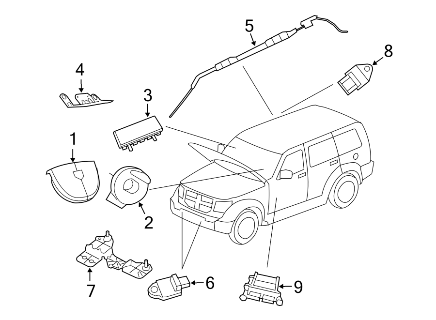 2RESTRAINT SYSTEMS. AIR BAG COMPONENTS.https://images.simplepart.com/images/parts/motor/fullsize/WD08325.png