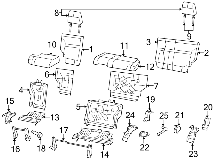 9SEATS & TRACKS. REAR SEAT COMPONENTS.https://images.simplepart.com/images/parts/motor/fullsize/WD08355.png