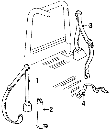 1RESTRAINT SYSTEMS. FRONT SEAT BELTS. REAR SEAT BELTS.https://images.simplepart.com/images/parts/motor/fullsize/WD87147.png