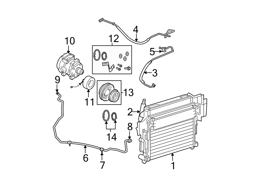 14AIR CONDITIONER & HEATER. COMPRESSOR & LINES. CONDENSER.https://images.simplepart.com/images/parts/motor/fullsize/WE06115.png