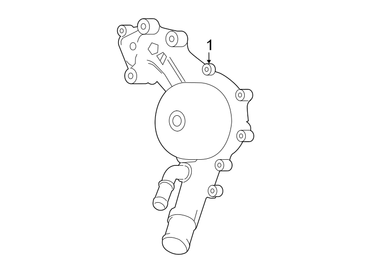 Diagram Water pump. for your 2015 Jeep Wrangler   