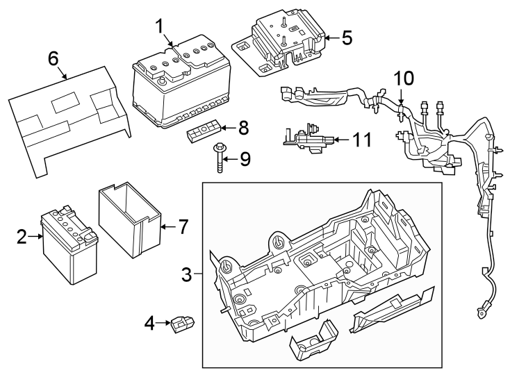 Diagram 3. 0 liter. 3. 6 liter. Auxiliary battery. Primary battery. for your 2017 Dodge Charger 5.7L HEMI V8 A/T RWD Daytona Sedan 