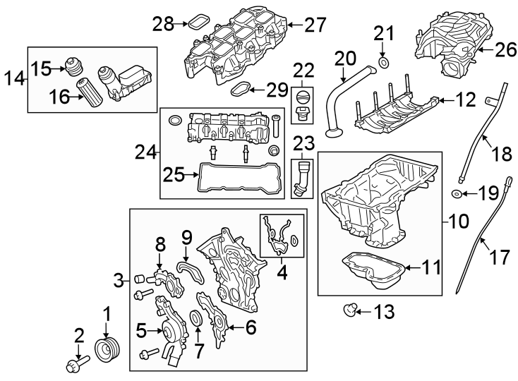 Diagram ENGINE PARTS. for your Ram ProMaster 3500  