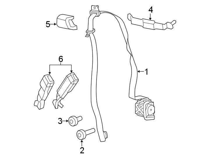RESTRAINT SYSTEMS. FRONT SEAT BELTS. Diagram