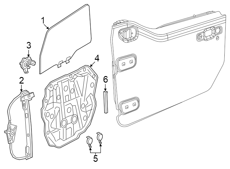 4Front door. Glass & hardware.https://images.simplepart.com/images/parts/motor/fullsize/WG20457.png