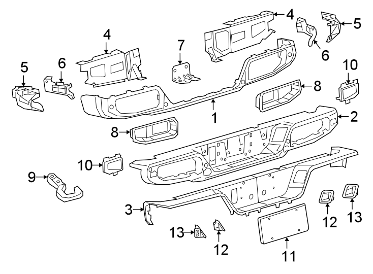 12REAR BUMPER. BUMPER & COMPONENTS.https://images.simplepart.com/images/parts/motor/fullsize/WG20585.png