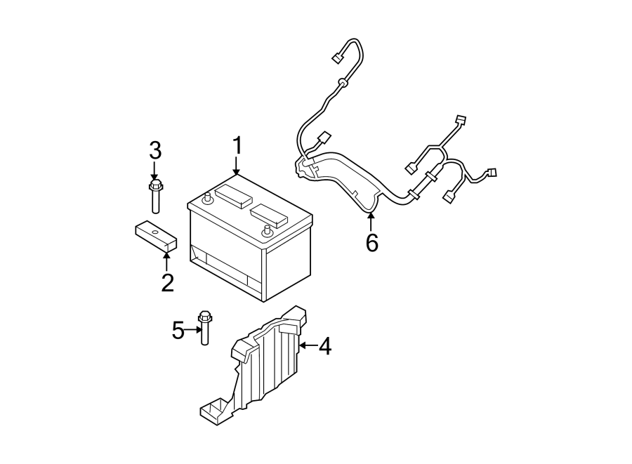 Diagram BATTERY. for your 2017 Dodge Charger 5.7L HEMI V8 A/T RWD Daytona Sedan 