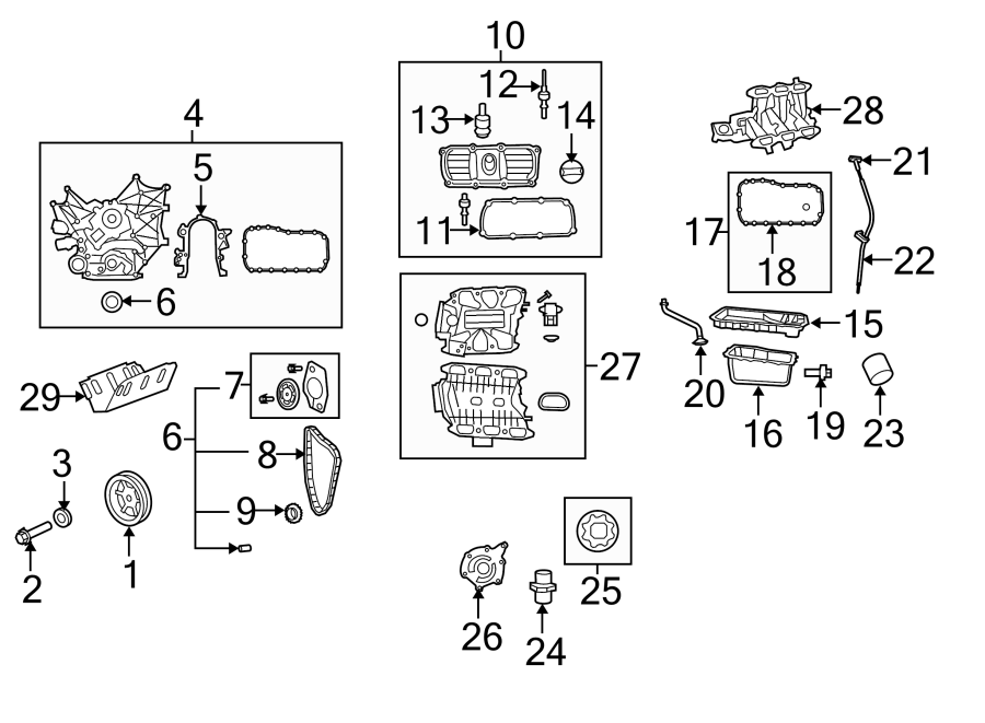 Diagram ENGINE PARTS. for your 2017 Ram ProMaster 3500   