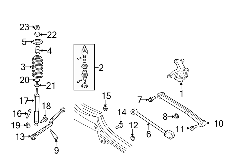 3Front suspension. Suspension components.https://images.simplepart.com/images/parts/motor/fullsize/WJ07250.png