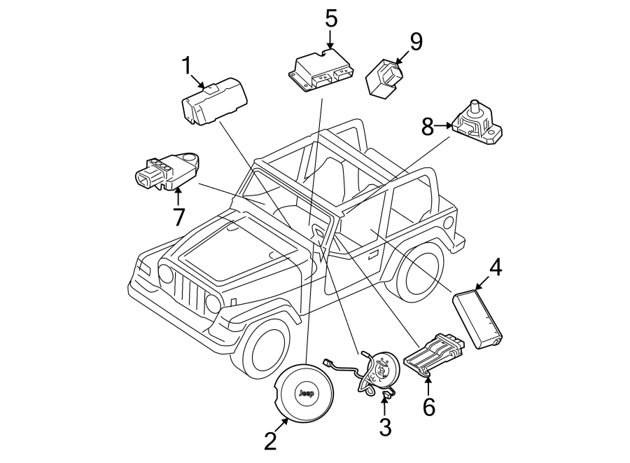 1RESTRAINT SYSTEMS. AIR BAG COMPONENTS.https://images.simplepart.com/images/parts/motor/fullsize/WJ07345.png