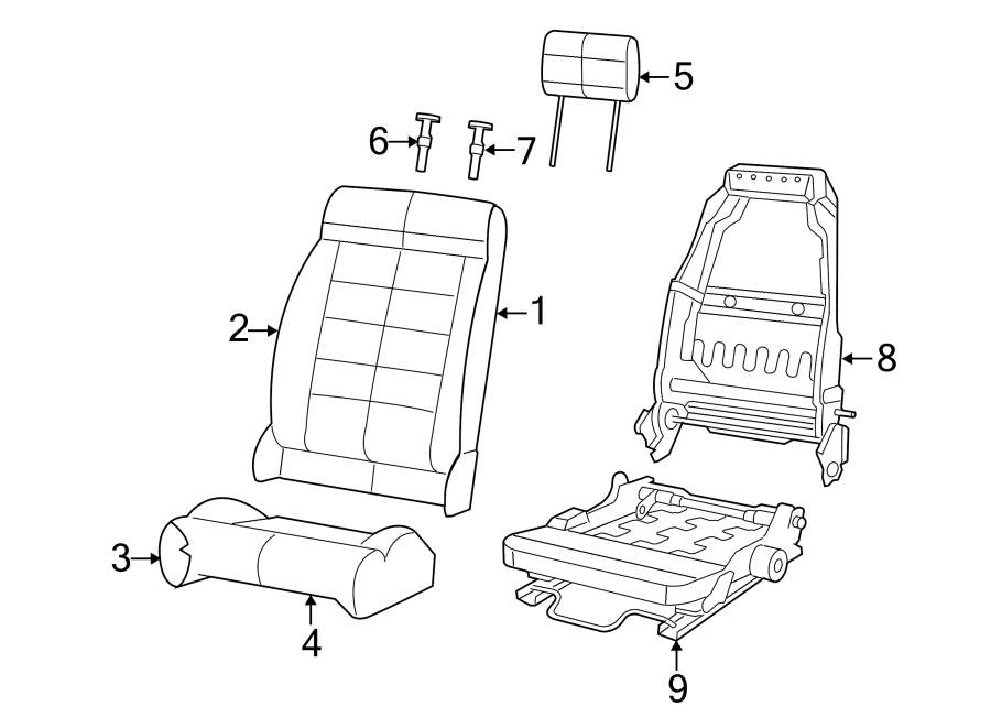 9SEATS & TRACKS. FRONT SEAT COMPONENTS.https://images.simplepart.com/images/parts/motor/fullsize/WJ07376.png