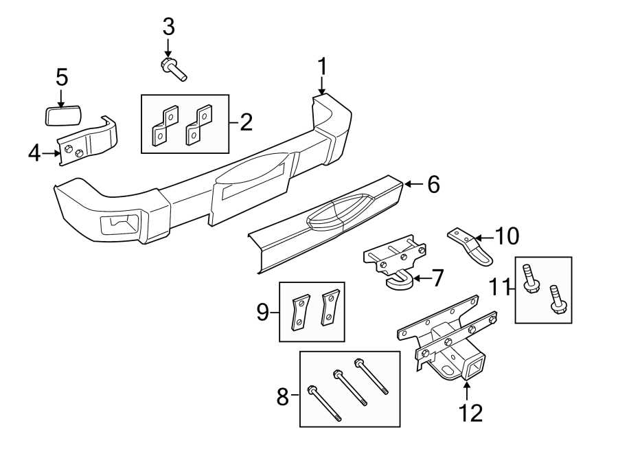 Diagram REAR BUMPER. BUMPER & COMPONENTS. for your Chrysler 200  