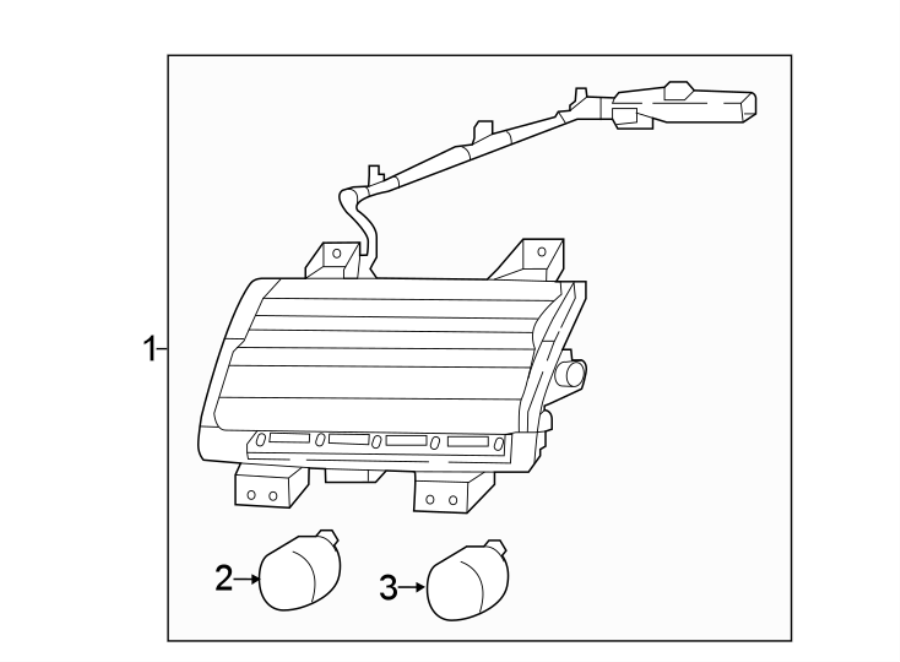 Diagram FRONT LAMPS. PARK & SIGNAL LAMPS. for your Chrysler Concorde  