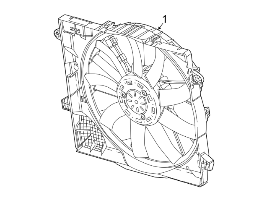 Diagram COOLING FAN. for your Jeep Wrangler  