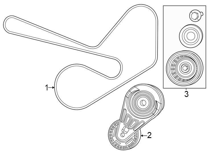 Diagram Belts & pulleys. for your 1994 Jeep Wrangler   