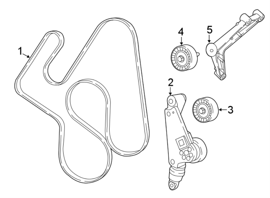 Diagram Belts & pulleys. for your 2010 Jeep Wrangler   