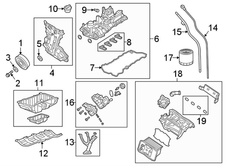 Diagram ENGINE PARTS. for your 2015 Ram ProMaster 3500  Base Cutaway Van 