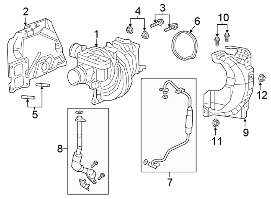 TURBOCHARGER & COMPONENTS.