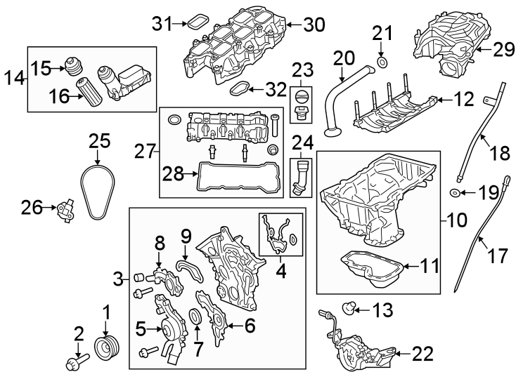 Diagram ENGINE PARTS. for your Ram ProMaster 3500  