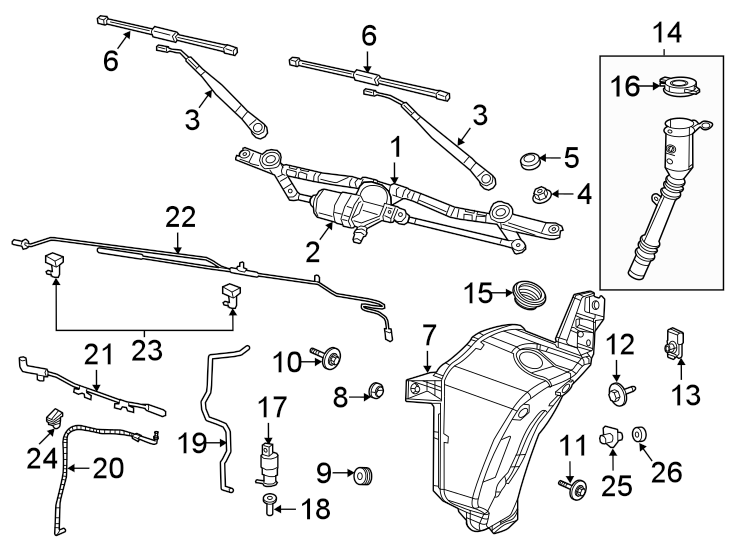 7Wiper & washer components.https://images.simplepart.com/images/parts/motor/fullsize/WJ18426.png