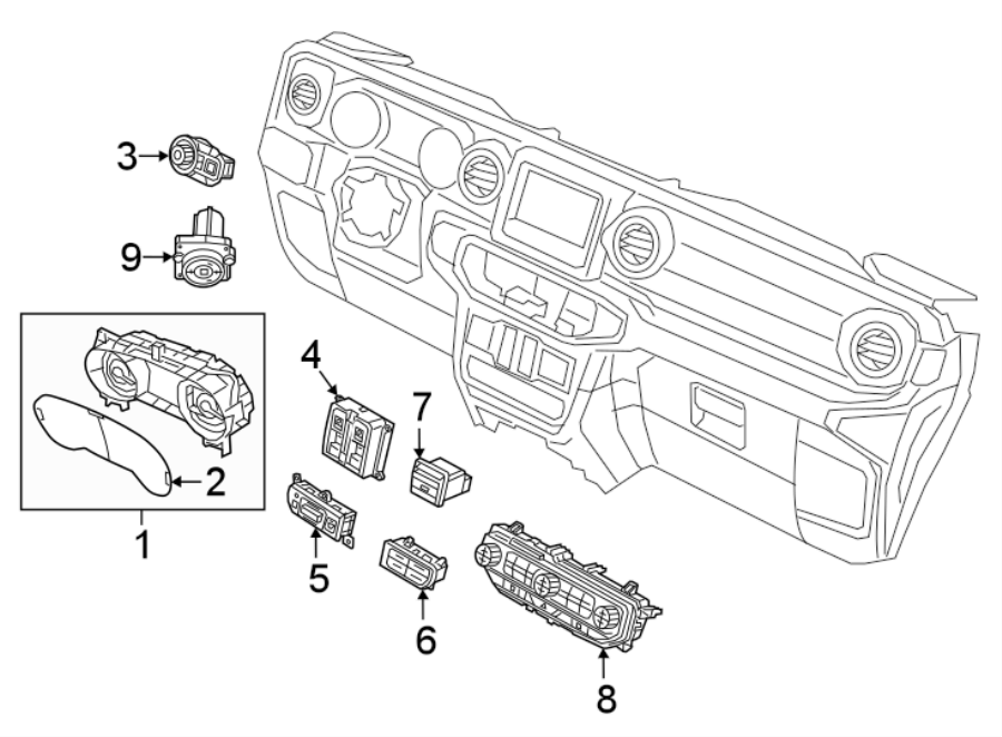 1INSTRUMENT PANEL. CLUSTER & SWITCHES.https://images.simplepart.com/images/parts/motor/fullsize/WJ18445.png