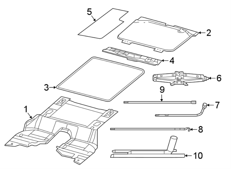 Diagram REAR BODY & FLOOR. INTERIOR TRIM. for your Eagle