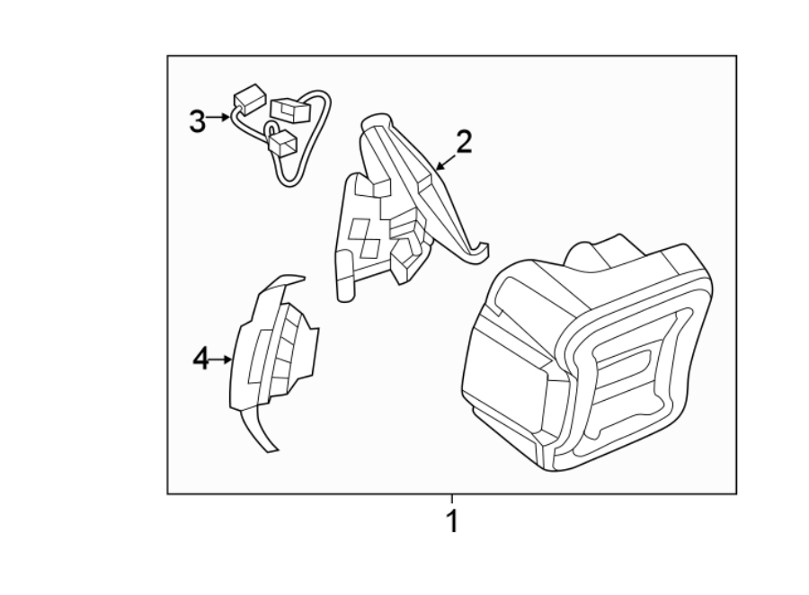 Diagram REAR LAMPS. COMBINATION LAMPS. for your 2000 Dodge Ram 1500   