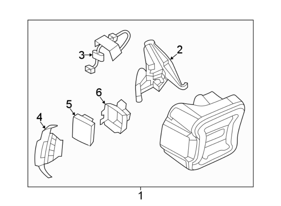 Diagram REAR LAMPS. COMBINATION LAMPS. for your 2000 Dodge Ram 1500   