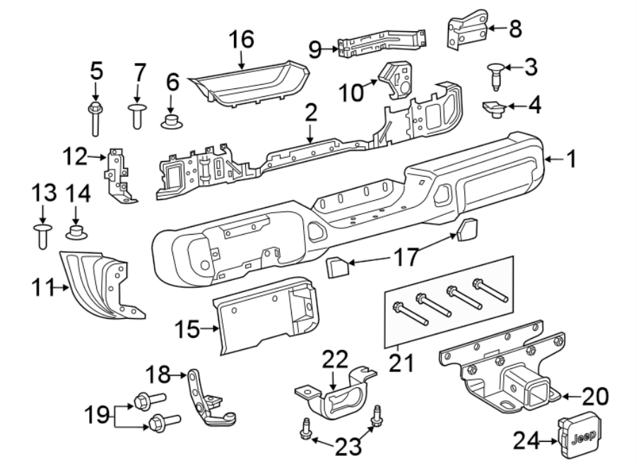 15REAR BUMPER. BUMPER & COMPONENTS. TRAILER HITCH COMPONENTS.https://images.simplepart.com/images/parts/motor/fullsize/WJ18890.png