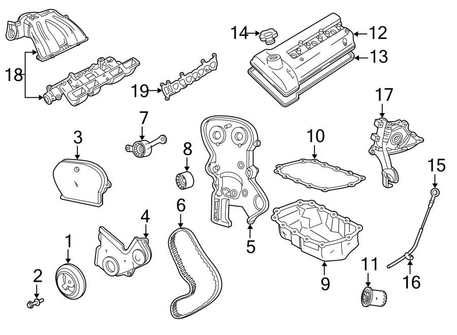 Diagram ENGINE PARTS. for your Ram ProMaster 3500  