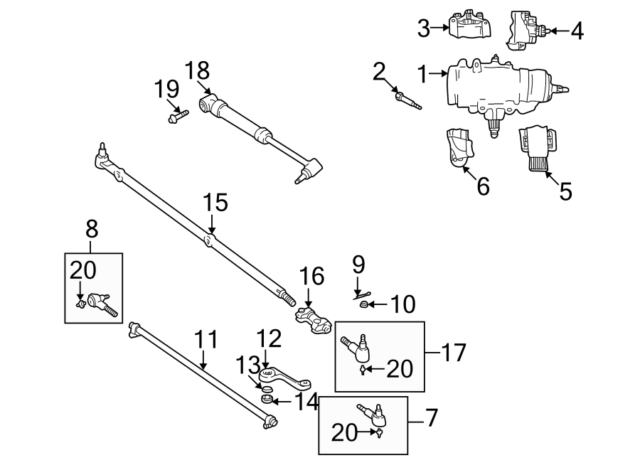 19STEERING GEAR & LINKAGE.https://images.simplepart.com/images/parts/motor/fullsize/WJ97310.png