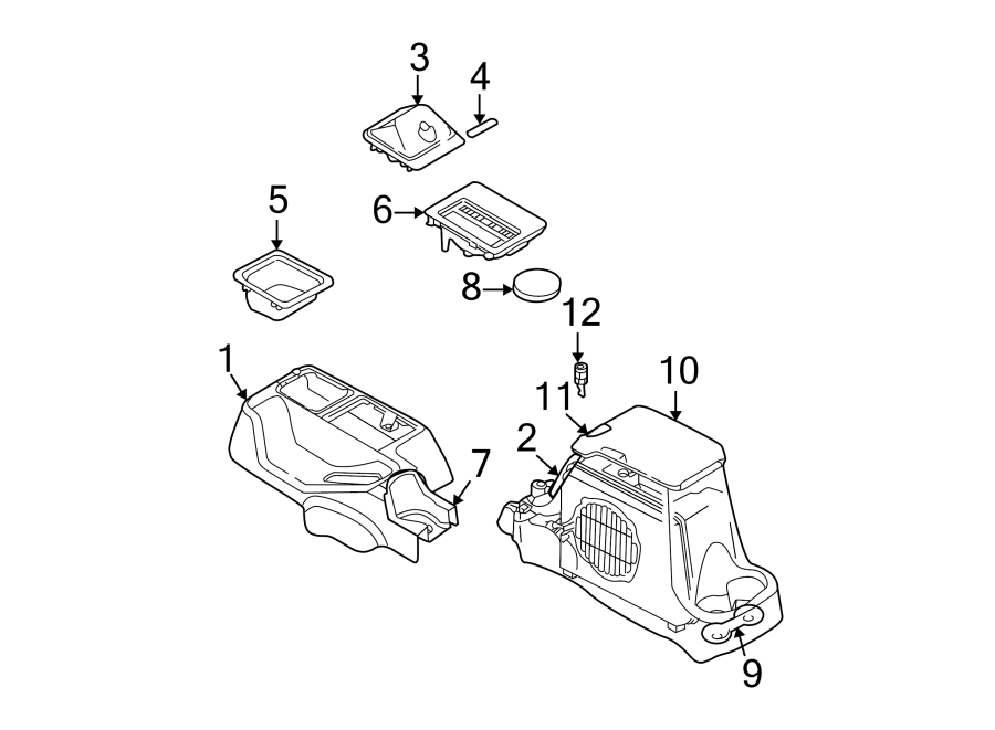 Diagram CONSOLE. for your Dodge