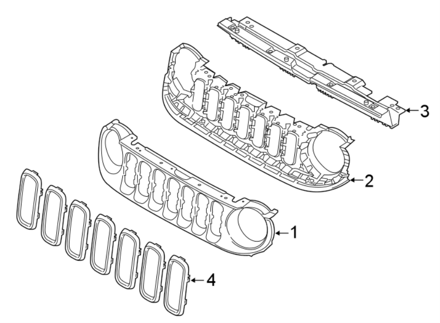 4FRONT BUMPER & GRILLE. GRILLE & COMPONENTS.https://images.simplepart.com/images/parts/motor/fullsize/WK15020.png