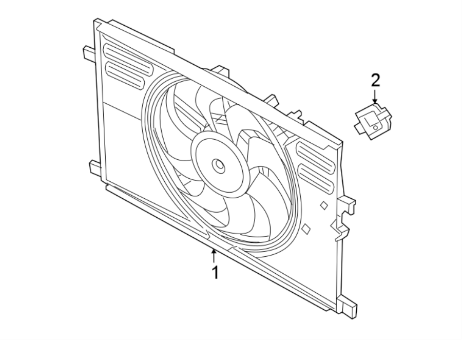 Diagram COOLING FAN. for your Jeep Wrangler  