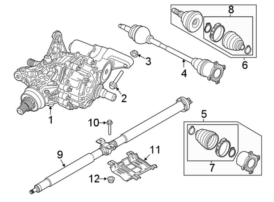 Diagram REAR SUSPENSION. AXLE & DIFFERENTIAL. for your Chrysler