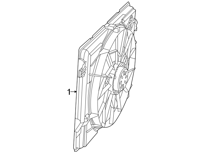 Diagram Cooling fan. for your 1996 Jeep