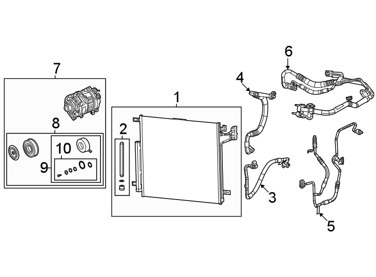 6Air conditioner & heater. Compressor & lines. Condenser.https://images.simplepart.com/images/parts/motor/fullsize/WL21130.png