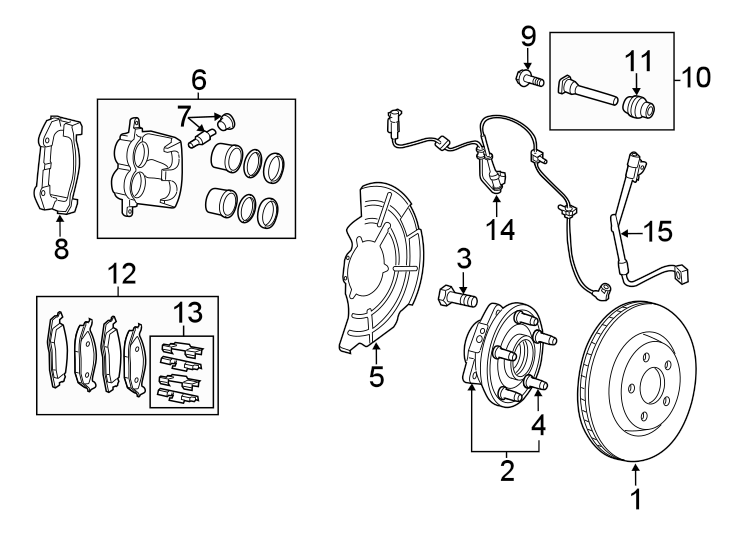 9Front suspension. Brake components.https://images.simplepart.com/images/parts/motor/fullsize/WL21410.png