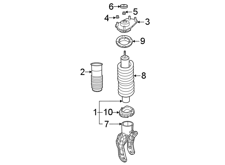 8Front suspension. Struts & components.https://images.simplepart.com/images/parts/motor/fullsize/WL21425.png