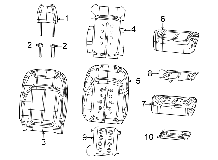 3Seats & tracks. Driver seat components.https://images.simplepart.com/images/parts/motor/fullsize/WL21613.png