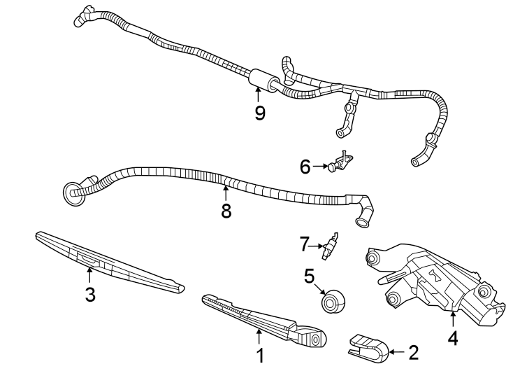 3Lift gate. Wiper & washer components.https://images.simplepart.com/images/parts/motor/fullsize/WL21885.png