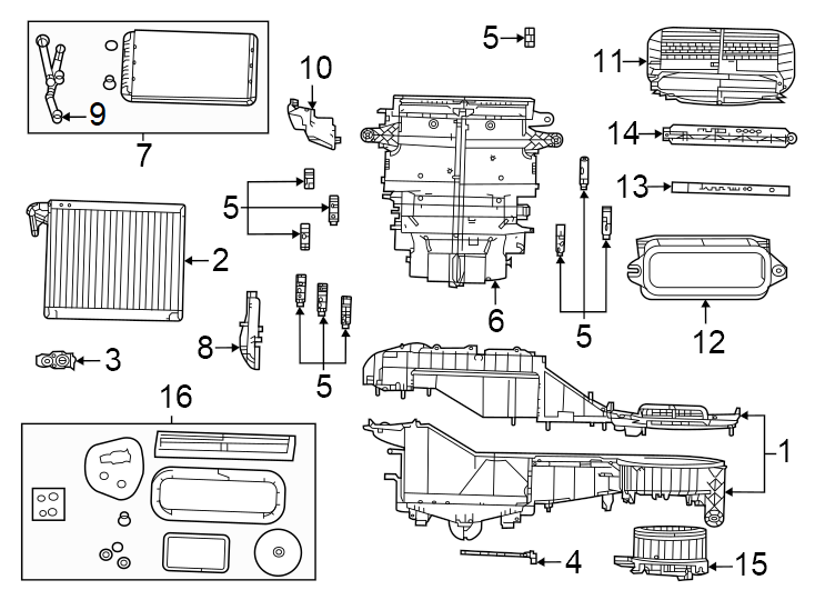 6Air conditioner & heater. Evaporator & heater components.https://images.simplepart.com/images/parts/motor/fullsize/WL22195.png