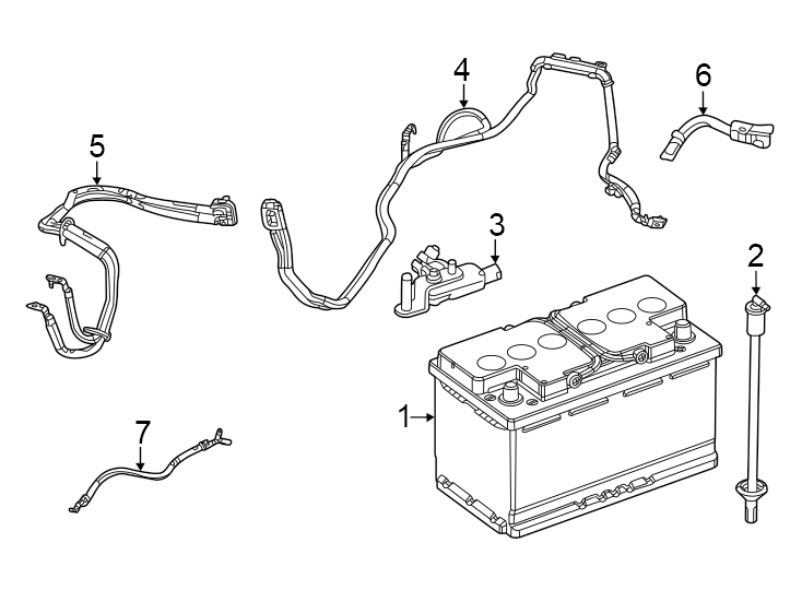 Diagram Battery. for your 1991 Jeep Wrangler   