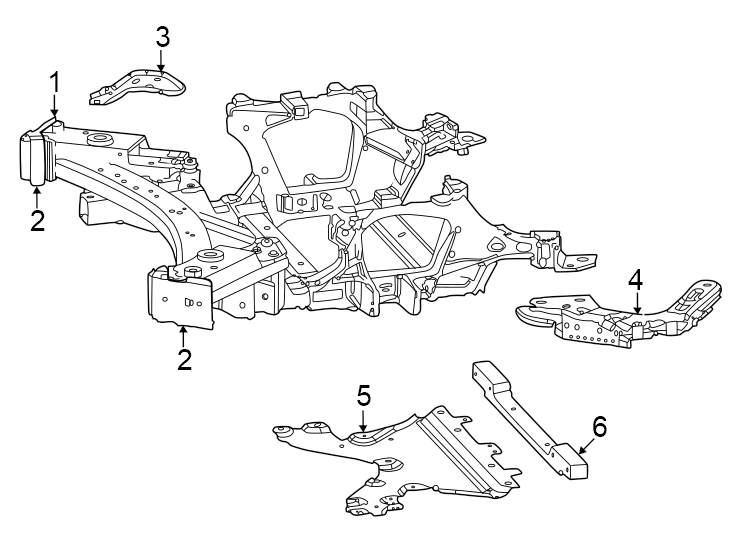 1Front suspension. Suspension mounting.https://images.simplepart.com/images/parts/motor/fullsize/WL22606.png