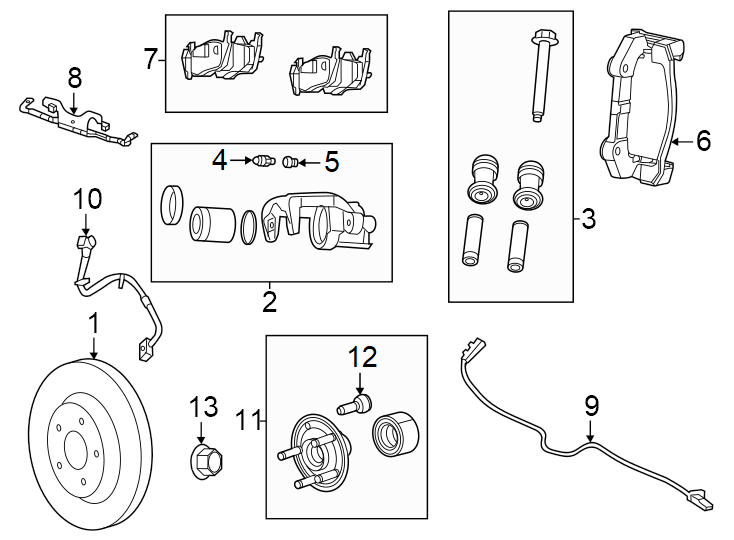 12Rear suspension. Brake components.https://images.simplepart.com/images/parts/motor/fullsize/WL22736.png