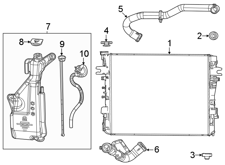 1Radiator & components.https://images.simplepart.com/images/parts/motor/fullsize/WS22070.png